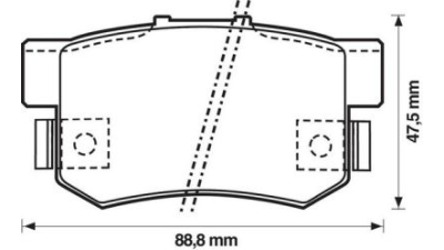 Placute frana spate Suzuki Swift 3 (Mz, Ez), 02.2005-, marca SRLine S70-1358