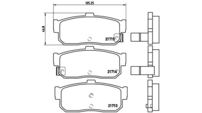 Placute frana spate Nissan Maxima Qx (A32), 03.1994-08.2000, marca SRLine S70-1360