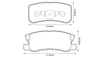 Placute frana spate Peugeot 4007 (Gp), 02.2007-, marca SRLine S70-1361