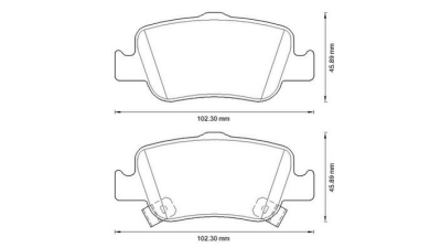 Placute frana spate Toyota Verso (Aur2, Zgr2), 04.2009-, marca SRLine S70-1362