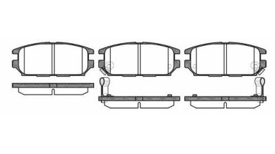 Placute frana spate Mitsubishi Space Wagon (N3W, N4W), 05.1991-11.1998, marca SRLine S70-1365