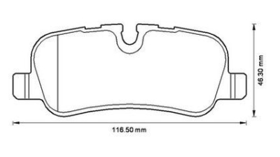 Placute frana spate Land Rover Discovery 3 (Taa), 07.2004-09.2009, marca SRLine S70-1366