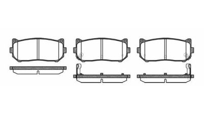 Placute frana spate Kia Carens 1 (Fc), 06.1999-10.2002, marca SRLine S70-1369