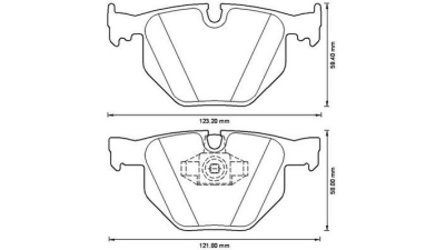 Placute frana spate Bmw Seria 7 (E65, E66, E67), 11.2001-12.2009, marca SRLine S70-1374