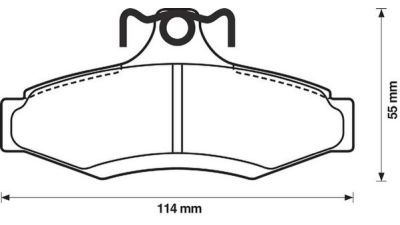 Placute frana spate Daewoo Korando (Kj), 01.1999-, marca SRLine S70-1376