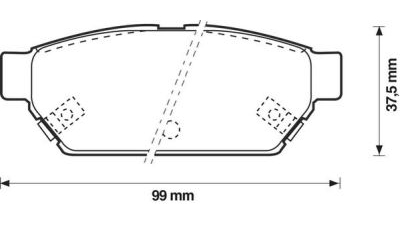 Placute frana spate Proton Persona 400 Hatchback (C9C, C9S), 01.1994-02.2008, marca SRLine S70-1388