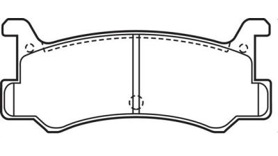 Placute frana spate Daihatsu Charade 4 Sedan (G203), 03.1993-01.2001, marca SRLine S70-1398
