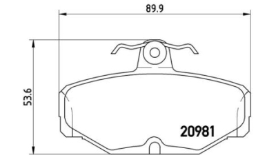 Placute frana spate Ford Escort 6 (Gal), 09.1992-09.1996, marca SRLine S70-1400
