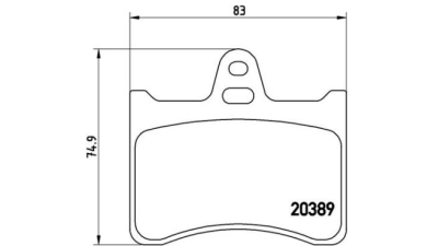 Placute frana spate Citroen Cx 1 Break (Ma), 09.1975-08.1985, marca SRLine S70-1404