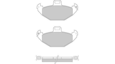 Placute frana spate Renault Laguna 1 (B56, 556), 11.1993-08.2002, marca SRLine S70-1421