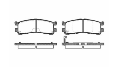 Placute frana spate Mazda 929 3 (Hc), 05.1987-06.1991, marca SRLine S70-1430