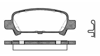Placute frana spate Subaru Impreza Limuzina (Gc), 08.1992-09.2001, marca SRLine S70-1442