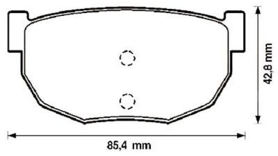 Placute frana spate Nissan Bluebird Hatchback (T72, T12), 12.1985-11.1992, marca SRLine S70-1445