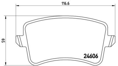 Placute frana spate Audi A4 (8k2, B8), 11.2007-12.2015, marca SRLine S70-1498