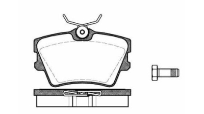 Placute frana spate Volkswagen Transporter 4 Bus (70xb, 70xc, 7db, 7dw), 09.1990-06.2003, marca SRLine S70-1500