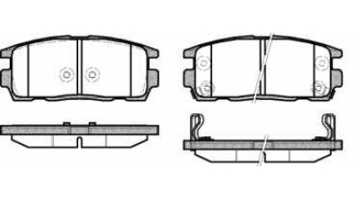 Placute frana spate Opel Antara, 05.2006-, marca SRLine S70-1501