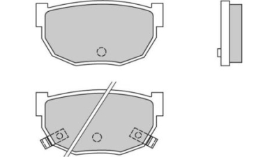Placute frana spate Nissan Maxima 2 (J30), 10.1988-02.1995, marca SRLine S70-1507