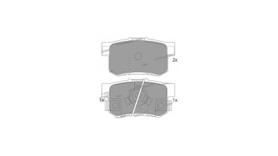Placute frana spate Honda Accord 8 (Cu), 06.2008-, marca SRLine S70-1535