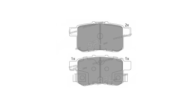Placute frana spate Honda Accord 8 (Cu), 06.2008-, marca SRLine S70-1537
