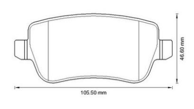 Placute frana spate Fiat Croma (194), 06.2005-, marca SRLine S70-1540