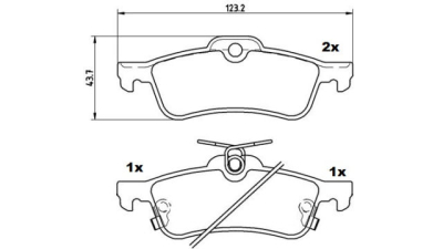 Placute frana spate Toyota Yaris (Scp9, Nsp9, Ksp9, Ncp9, Zsp9), 01.2005-, marca SRLine S70-1551