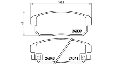 Placute frana spate Suzuki Ignis Ii, 09.2003-, marca SRLine S70-1553