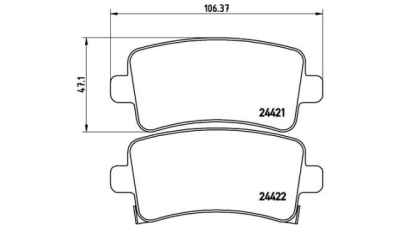 Placute frana spate Opel Insignia, 07.2008-, marca SRLine S70-1569