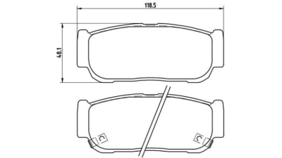 Placute frana spate Kia Sorento 1 (Jc), 08.2002-, marca SRLine S70-1570