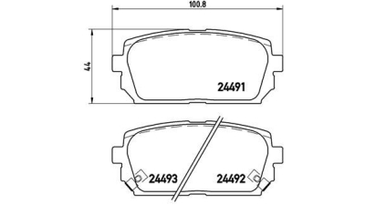 Placute frana spate Kia Carens 3 (Un), 09.2006-, marca SRLine S70-1572
