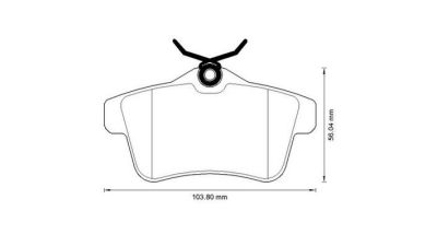 Placute frana spate Toyota Hilux Pickup (Gun1), 05.2015-, marca SRLine S70-1575