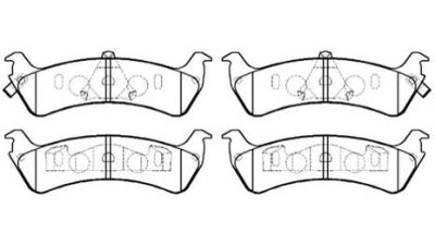 Placute frana spate Ford Explorer (U2), 09.1994-12.2001, marca SRLine S70-1577