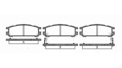 Placute frana spate Subaru Svx (Cx), 09.1992-12.1997, marca SRLine S70-1578