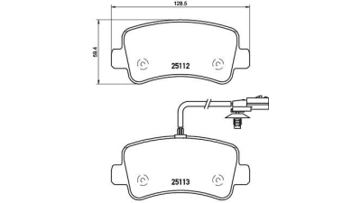 Placute frana spate Opel Movano B Caroserie, 05.2010-, marca SRLine S70-1581