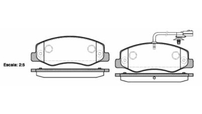 Placute frana spate Opel Movano B Platforma, 05.2010-, marca SRLine S70-1607