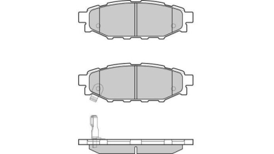Placute frana spate Subaru Outback (Bl, Bp), 09.2003-06.2010, marca SRLine S70-1610
