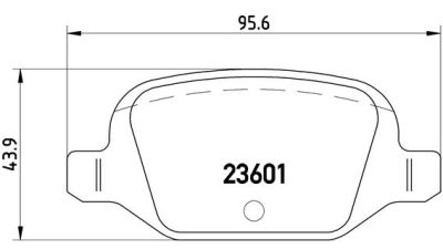 Placute frana spate Fiat Idea, 12.2003-, marca SRLine S70-1611