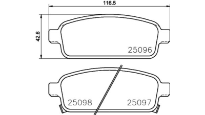 Placute frana spate Opel Zafira Tourer C (P12), 10.2011-, marca SRLine S70-1612