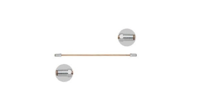 Conducta frana cupru cu niplu  diametru 4,75 mm, filet exterior, Grosime perete 0,9 mm, filet M10x1/M10x1, lungime 100, GE531 mm