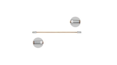 Conducta frana cupru cu niplu  diametru 4,75 mm, filet exterior, Grosime perete 0,9 mm, filet M10x1/M12x1, lungime 150 mm