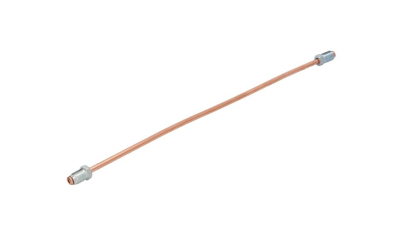 Conducta frana cupru cu niplu  diametru 4,75 mm, filet 2 exterior plin/filet 1 exterior, Grosime perete 0,9 mm, filet M10x1/M10x1, lungime 300 mm