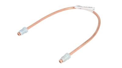 Conducta frana cupru cu niplu WP-041 350mm; diametru  4,75 mm,  Grosime  0,9 mm; filet exterior M10x1/M10x1, lungime 350 mm; 