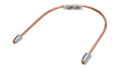 Conducta frana cupru cu niplu WP-457 diametru 4,75 mm, filet exterior, Grosime perete 0,9 mm, filet M10x1/M12x1, lungime 400 mm