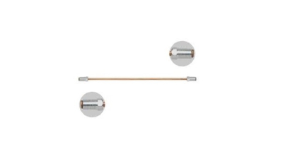Conducta frana cupru cu niplu  diametru 4,75 mm, filet exterior, Grosime perete 0,9 mm, filet M10x1/M12x1, lungime 850 mm