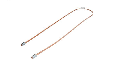 Conducta frana cupru cu niplu  diametru 4,75 mm, filet 2 exterior plin/filet 1 exterior, Grosime perete 0,9 mm, filet M10x1/M10x1, lungime 1150 mm
