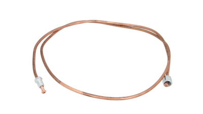 Conducta frana cupru cu niplu  diametru 4,75 mm, filet 2 interior/filet 1 exterior, Grosime perete 0,9 mm, filet M10x1/M10x1, lungime 1250 mm