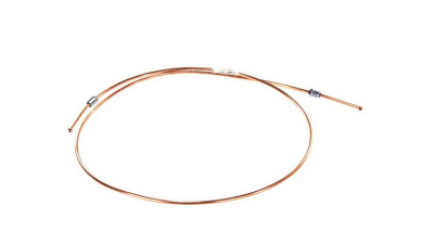 Conducta frana cupru cu niplu  diametru 4,75 mm, filet exterior plin, Grosime perete 0,9 mm, filet M10x1/M10x1, lungime 1600 mm