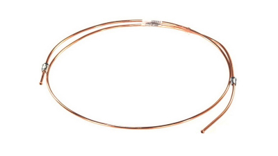 Conducta frana cupru cu niplu  diametru 4,75 mm, filet exterior, Grosime perete 0,9 mm, filet M10x1/M12x1, lungime 1800 mm
