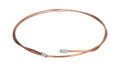 Conducta frana cupru cu niplu  diametru 4,75 mm, filet exterior plin, Grosime perete 0,9 mm, filet M10x1/M10x1, lungime 2000 mm