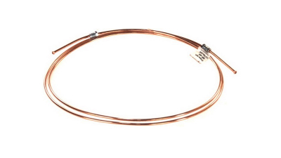 Conducta frana cupru cu niplu  diametru 4,75 mm, filet exterior, Grosime perete 0,9 mm, filet M10x1/M12x1, lungime 2500 mm