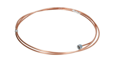 Conducta frana cupru cu niplu WP-529 diametru 4,75 mm, filet 2 interior/filet 1 exterior, Grosime perete 0,9 mm, filet M10x1/M10x1, lungime 2800 mm